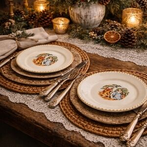 Harker Pottery Dessert Plates Set Of 3